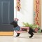 24.5"L Metal/Wooden Patriotic Double Sided HOME/WELCOME Dachshund Décor